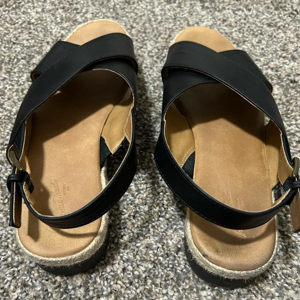 Women's Black Frances Heel Sandals - Picture 4 of 14